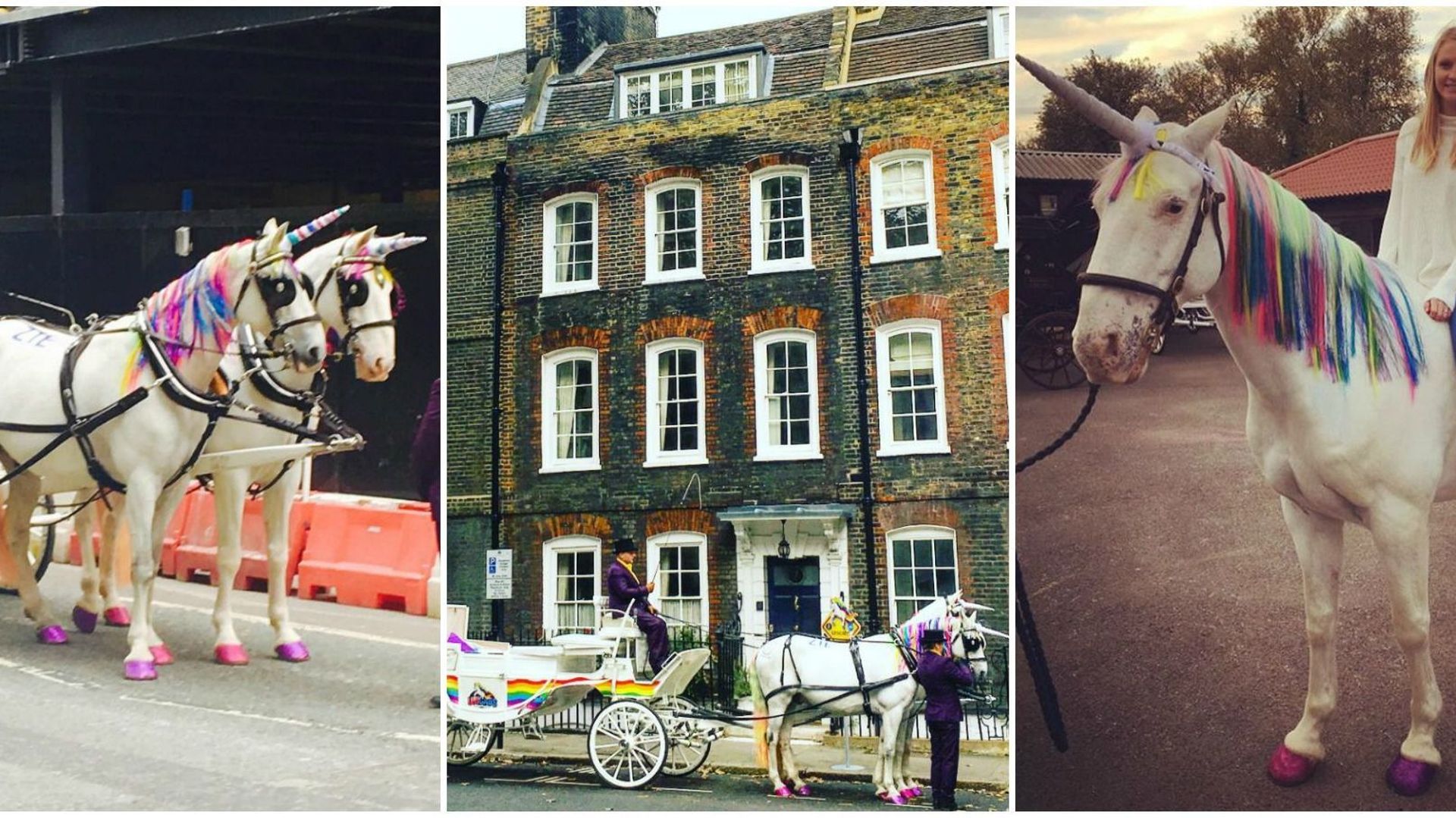 Aller au boulot à dos de licorne c est possible à Londres RTBF Actus