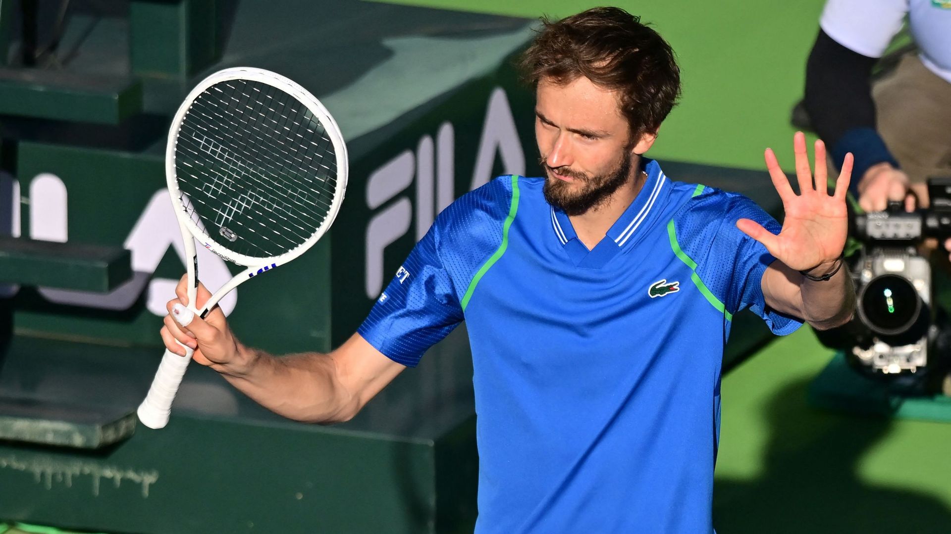 Daniil Medvedev qualifié pour la finale du Masters 1000 dIndian Wells