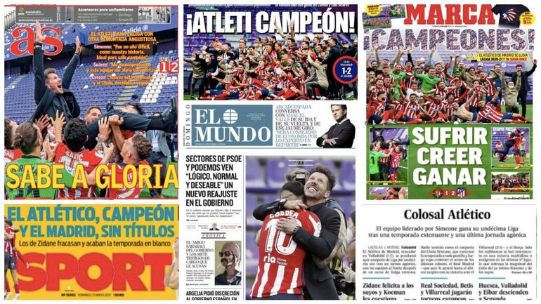 Liga : "Souffrir, y croire, gagner", la presse espagnole célèbre le sacre de l'Atlético