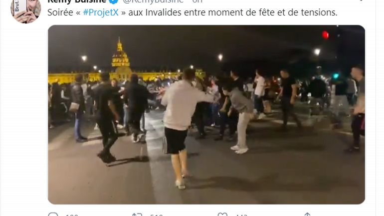 Paris: incidents entre jeunes et policiers lors d'une fête improvisée aux Invalides