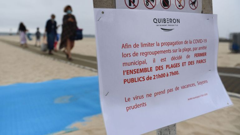 Coronavirus en France : des plages fermées le soir, masque obligatoire dans des villes touristiques