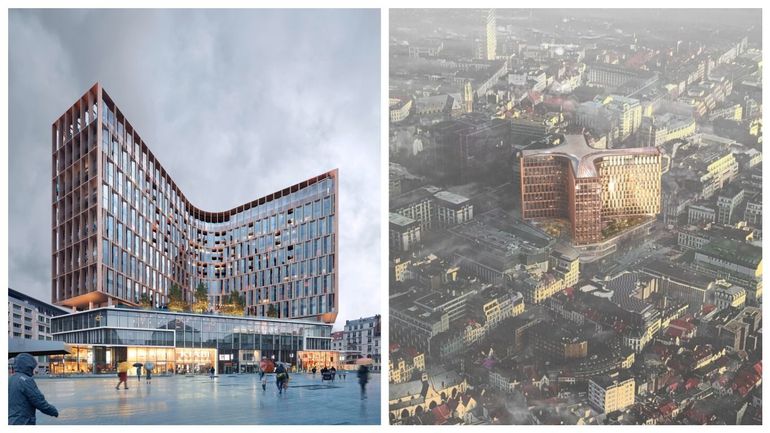 120 appartements, 316 chambres d'hôtel, vue sur De Brouckère : quel est ce mégaprojet qui doit voir le jour dans le centre de Bruxelles ?