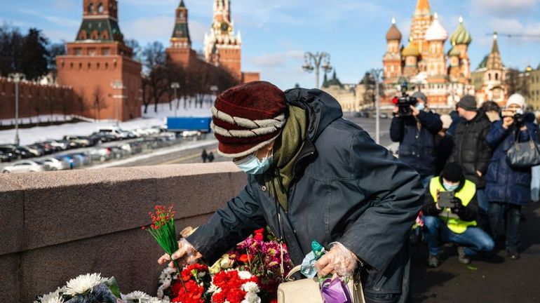 Des centaines de Russes rassemblés en mémoire de l'opposant assassiné Boris Nemtsov