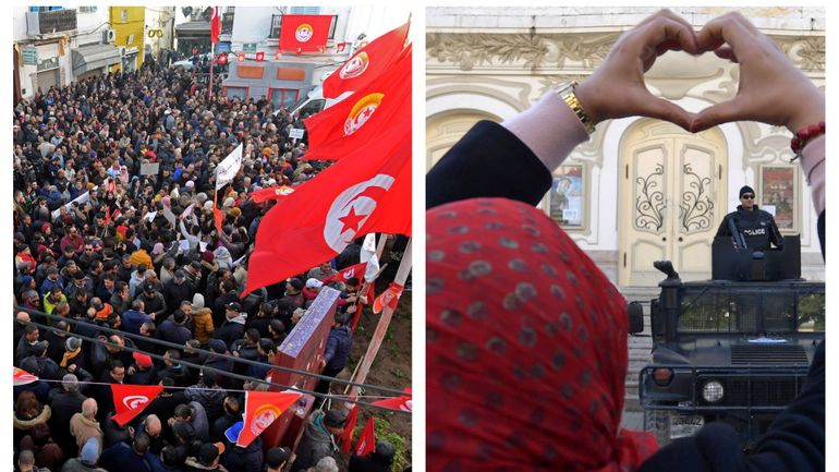 Tunisie: des milliers de personnes dans les rues pour le neuvième anniversaire de la révolution