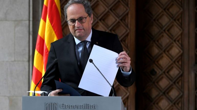 Espagne : destitué, le président catalan veut poursuivre le combat