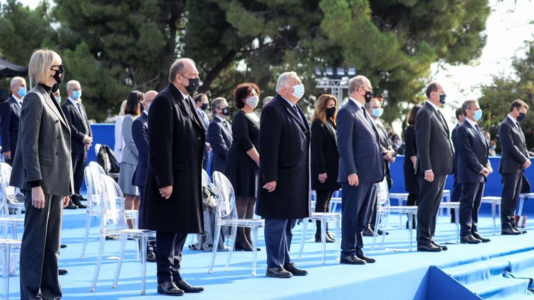 Attentat de Nice : Jean Castex exprime son émotion lors de l'hommage national aux trois victimes