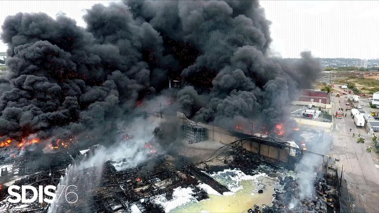 L'ISSeP rassure: l'incendie de Lubrizol n'a pas de conséquences graves en Belgique