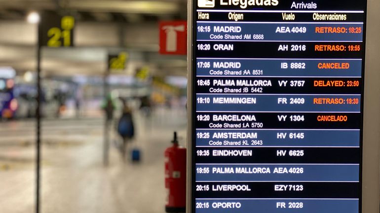 Deuxième jour de fermeture pour l'aéroport d'Alicante, l'un des plus fréquentés d'Espagne