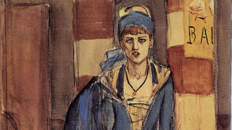 Une aquarelle de Rops, volée par les nazis, retrouvée à la Bibliothèque royale de Belgique