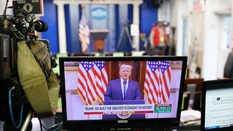Transition à la Maison Blanche : un message d'adieu pré-enregistré pour Donald Trump qui vante son bilan