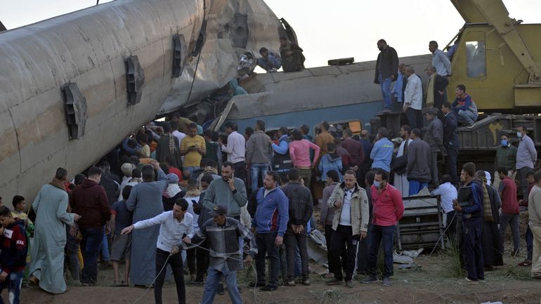 Accident de train meurtrier en Egypte : huit personnes arrêtées