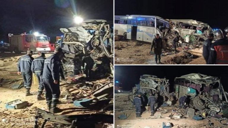Algérie: 12 morts, 46 blessés dans un choc frontal entre bus