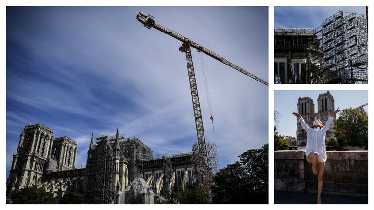 Notre-Dame de Paris : sur la corde raide, des hommes 