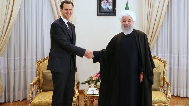 Bachar al-Assad en visite en Iran, a rencontré le guide suprême et le président Rohani