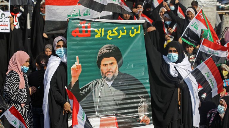 Irak : démonstration de force des partisans de Moqtada Sadr avant les législatives