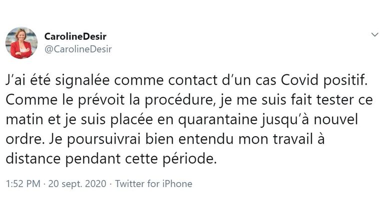 Coronavirus: après Rudi Vervoort, c'est au tour de Caroline Désir et Ahmed Laaouej de se mettre en quarantaine par précaution