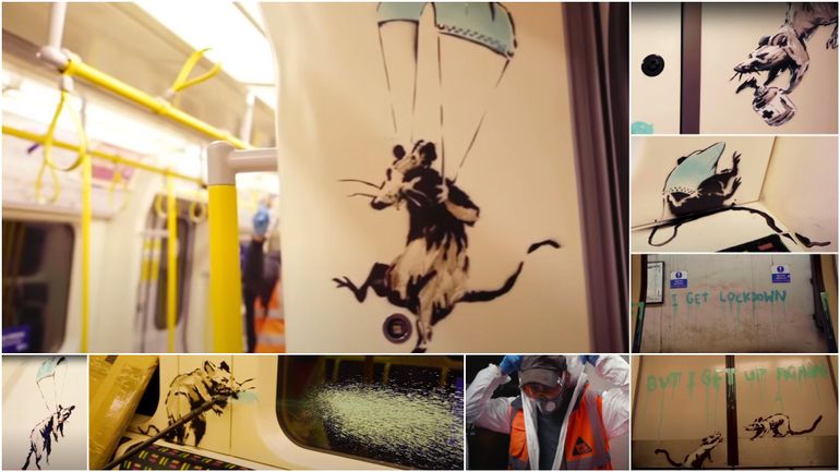 Coronavirus et street art : nouvelle oeuvre de Banksy dans le métro londonien