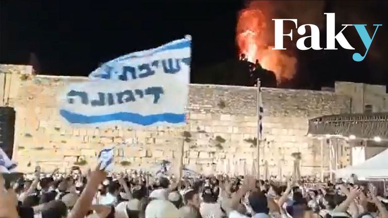 Jérusalem : des Israéliens ont-ils fêté un incendie proche de la mosquée al-Aqsa ?