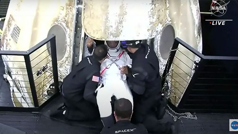 Retour sur Terre du vaisseau SpaceX avec les astronautes de la station spatiale internationale