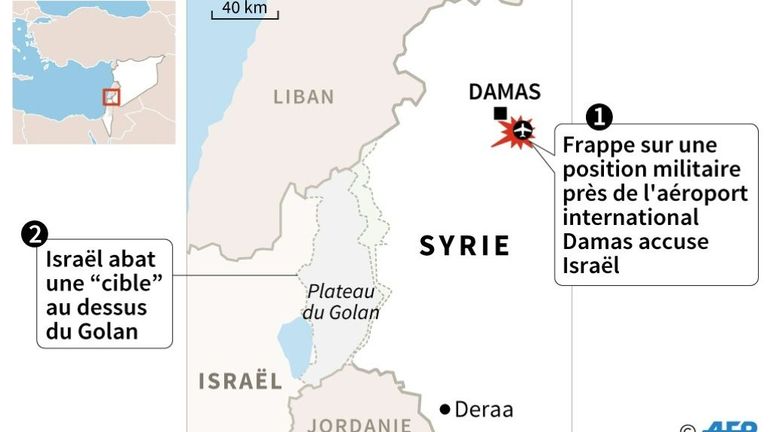 Un missile israélien abat une "cible" au-dessus du Golan