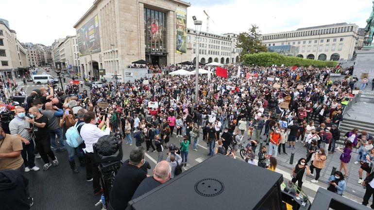 Le secteur événementiel manifeste à Bruxelles : 