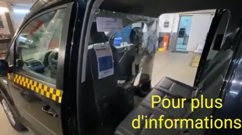 Coronavirus: des taxis à Bruxelles installent des protections entre le chauffeur et les passagers (vidéo)