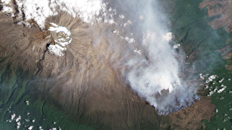 Tanzanie : l'incendie sur les flancs du Kilimandjaro est circonscrit