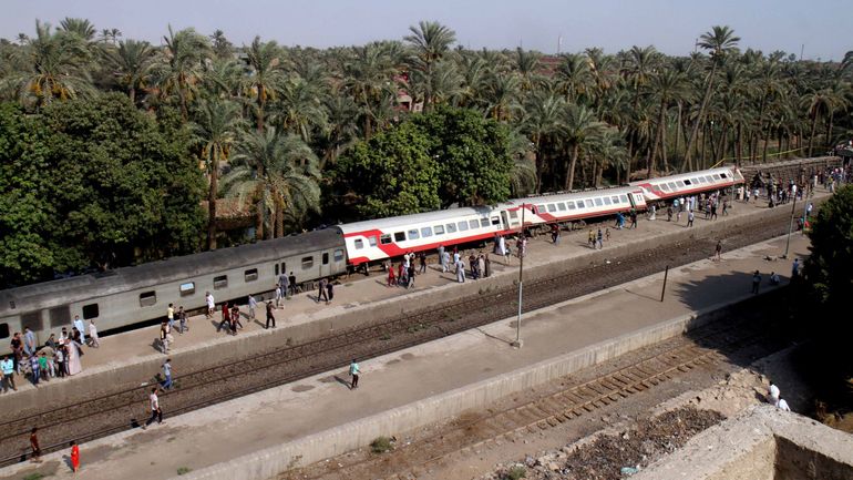 Egypte: 55 blessés dans le déraillement d'un train au sud du Caire