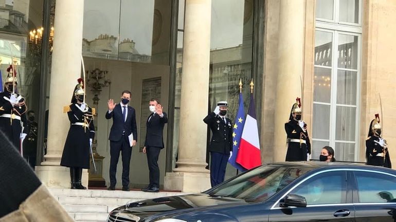 Le Premier ministre Alexander De Croo rencontre le président français Emmanuel Macron à Paris