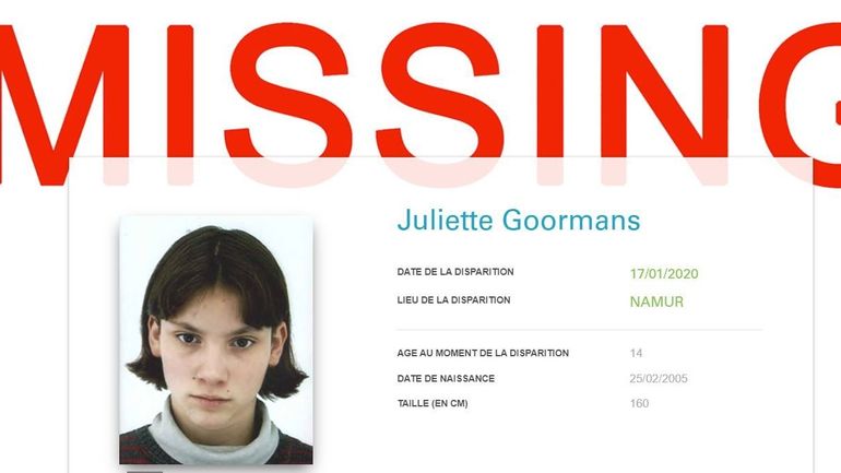 Avis de recherche à Namur: Juliette, une adolescente de 14 ans, a disparu