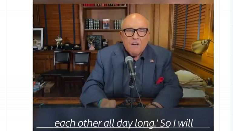 Rudy Giuliani, l'avocat personnel de Trump perd son sang froid à la télévision britannique (vidéo)