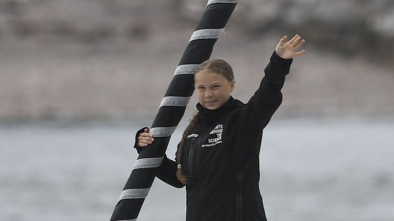 Greta Thunberg arrive à New York à bord du voilier zéro carbone