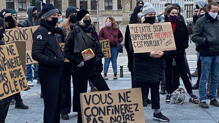 Manifestation contre la précarité à Bruxelles: 