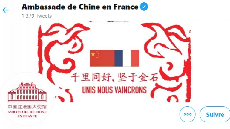 Coronavirus : les inquiétants tweets de l'ambassade de Chine en France
