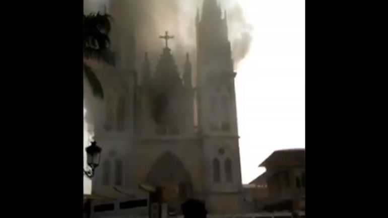 Guinée équatoriale: important incendie à la cathédrale de Malabo