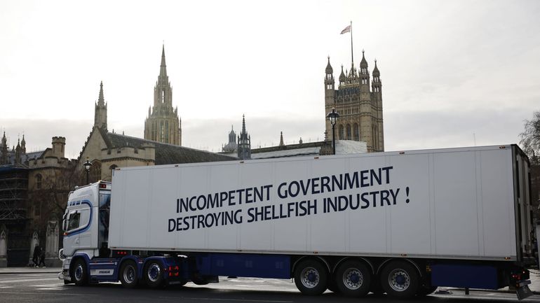 Brexit : des pêcheurs en colère manifestent à Londres