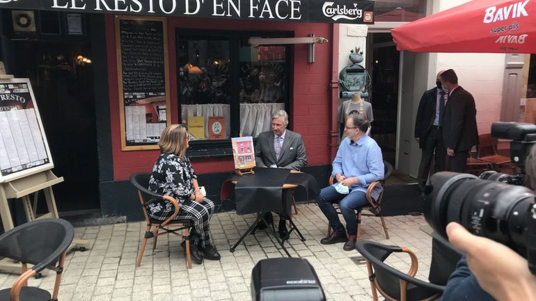 Visite royale à Wavre pour soutenir les commerçants et les cafés-restaurants