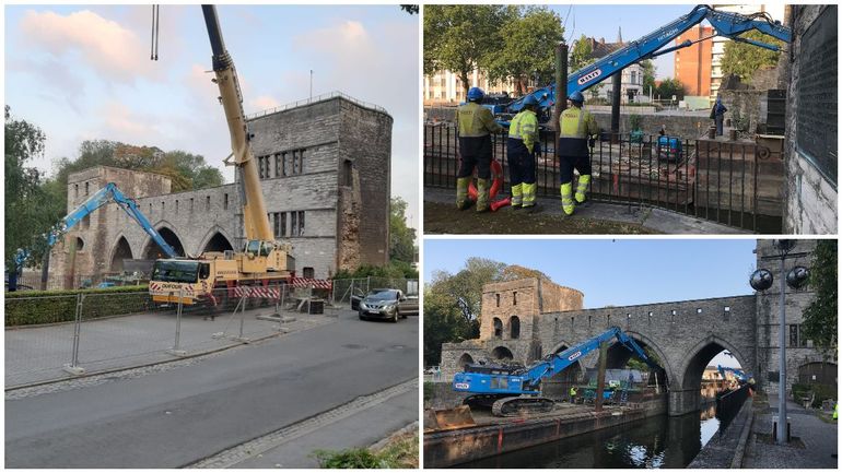 La déconstruction du Pont des Trous a commencé : "C'est une partie de Tournai qui part" (vidéo)