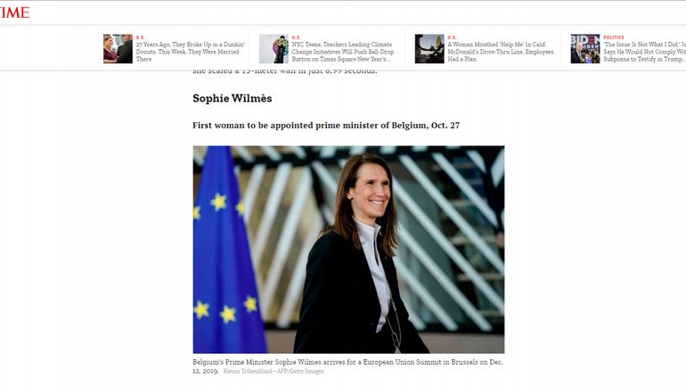 Sophie Wilmès fait son entrée dans le classement Forbes des 100 femmes les plus puissantes