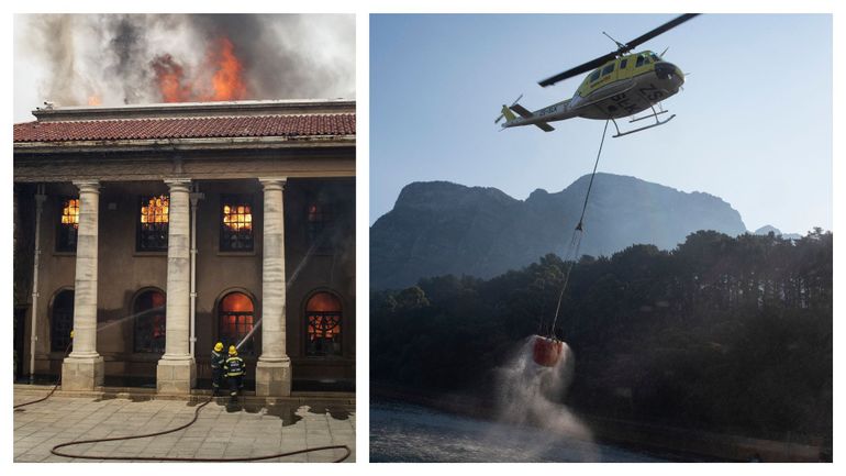 Afrique du Sud : au Cap, un violent incendie sur la montagne de la Table détruit plusieurs bâtiments historiques