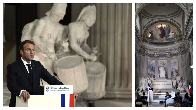 Quand E. Macron, au Panthéon, profite des 150 ans de la naissance de la IIIe République pour réaffirmer les 