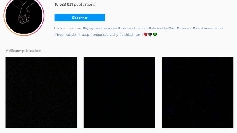 #BlackOutTuesday : voici pourquoi votre fil d'actualité sur Instagram est devenu tout noir