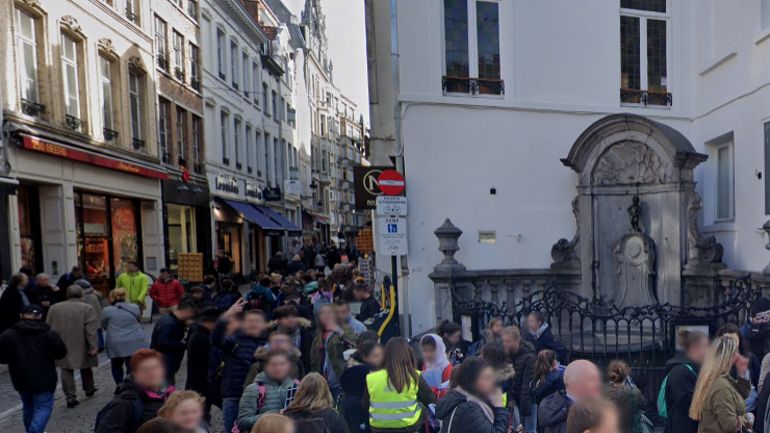 Guerre des gaufres en plein centre historique et touristique de Bruxelles