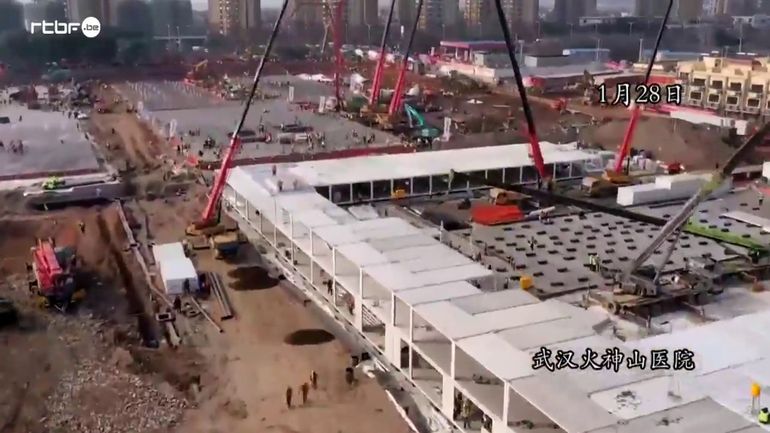 Coronavirus : voici la vidéo de l'hôpital construit en moins de deux semaines à Wuhan