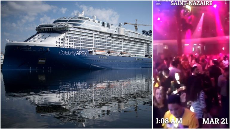 Coronavirus: en plein confinement, l'équipage fait la fête dans la discothèque du bateau