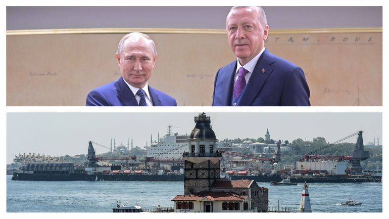 Erdogan et Poutine inaugurent, en grande pompe, un gazoduc alimentant en gaz russe la Turquie et l'Europe
