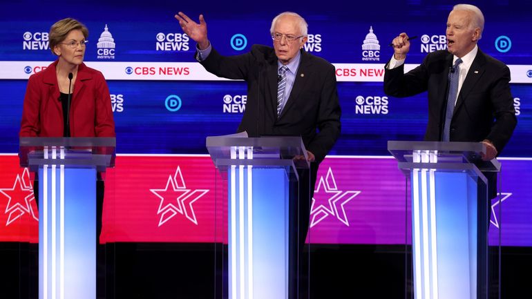 Bernie Sanders sous le feu de ses rivaux en ouverture du débat démocrate