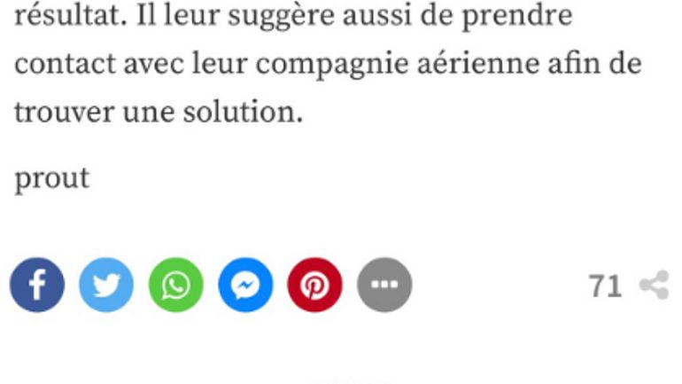"Prout" dans nos articles : que s&#39;est-il passé ?