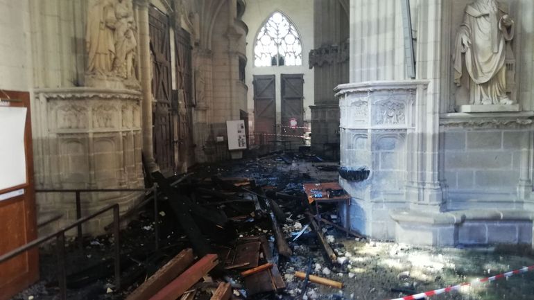 Incendie de la cathédrale de Nantes: un bénévole du diocèse en garde à vue