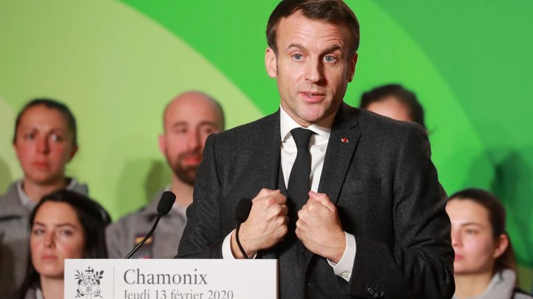 A Chamonix, Macron tente d'effectuer le virage vert de son quinquennat